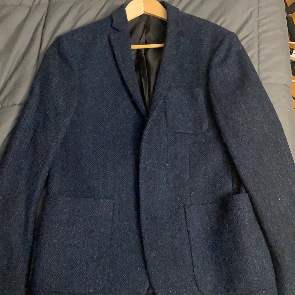 Never Worn Harrison Wool Tweed Two Button Blazer